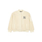 New York Yankees Sherpa Light Beige Women's Bomber Jacket