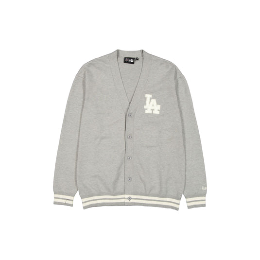 Los Angeles Dodgers Gray Knit Cardigan - New Era Cap