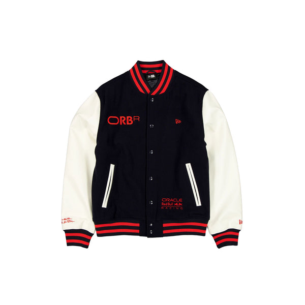 Oracle Red Bull Racing Nightsky Navy Varsity Jacket – New Era Cap Oracle Red Bull Racing Nightsky Navy Varsity Jacket – New Era Cap