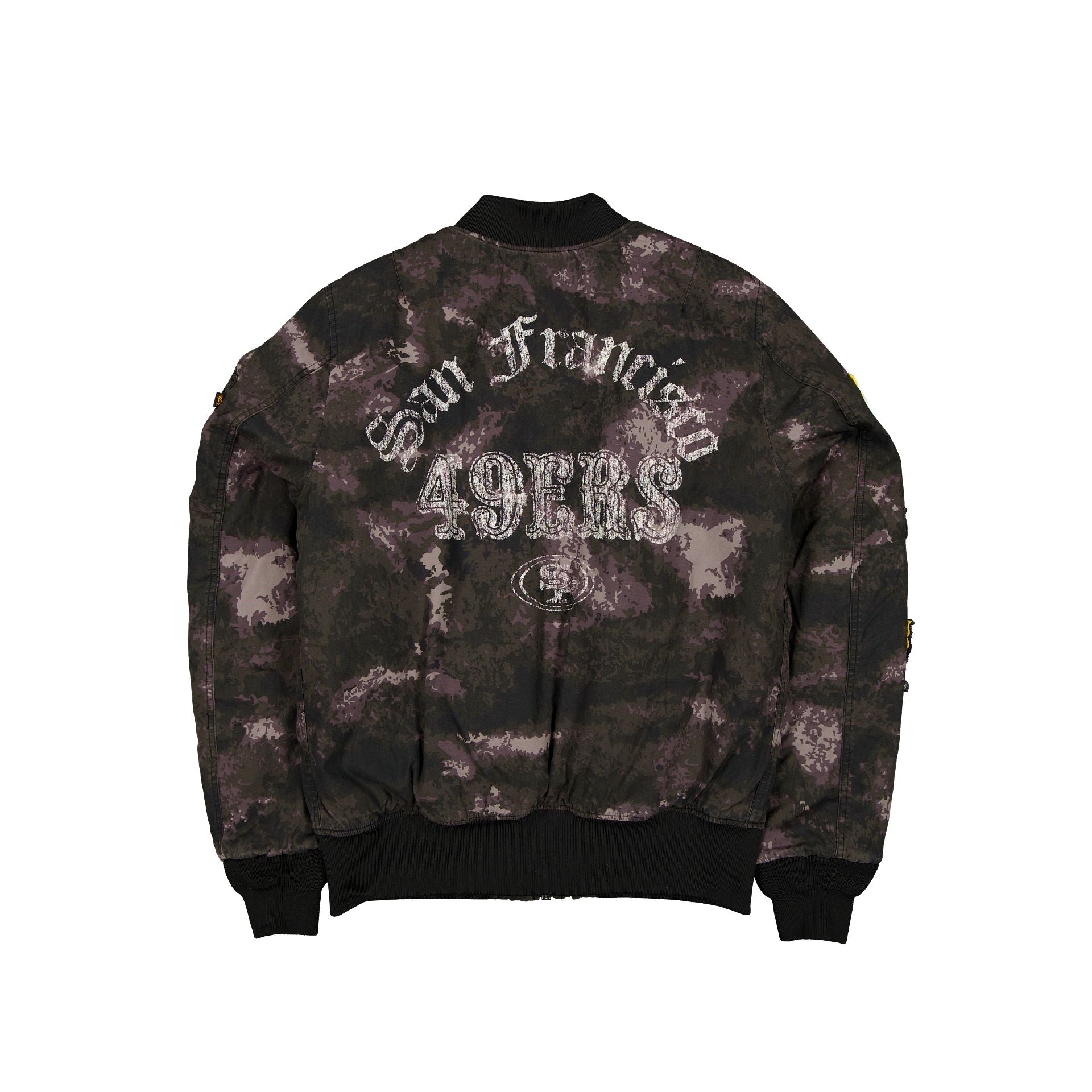 Alpha Industries x San Francisco 49ers Black Camo MA-1