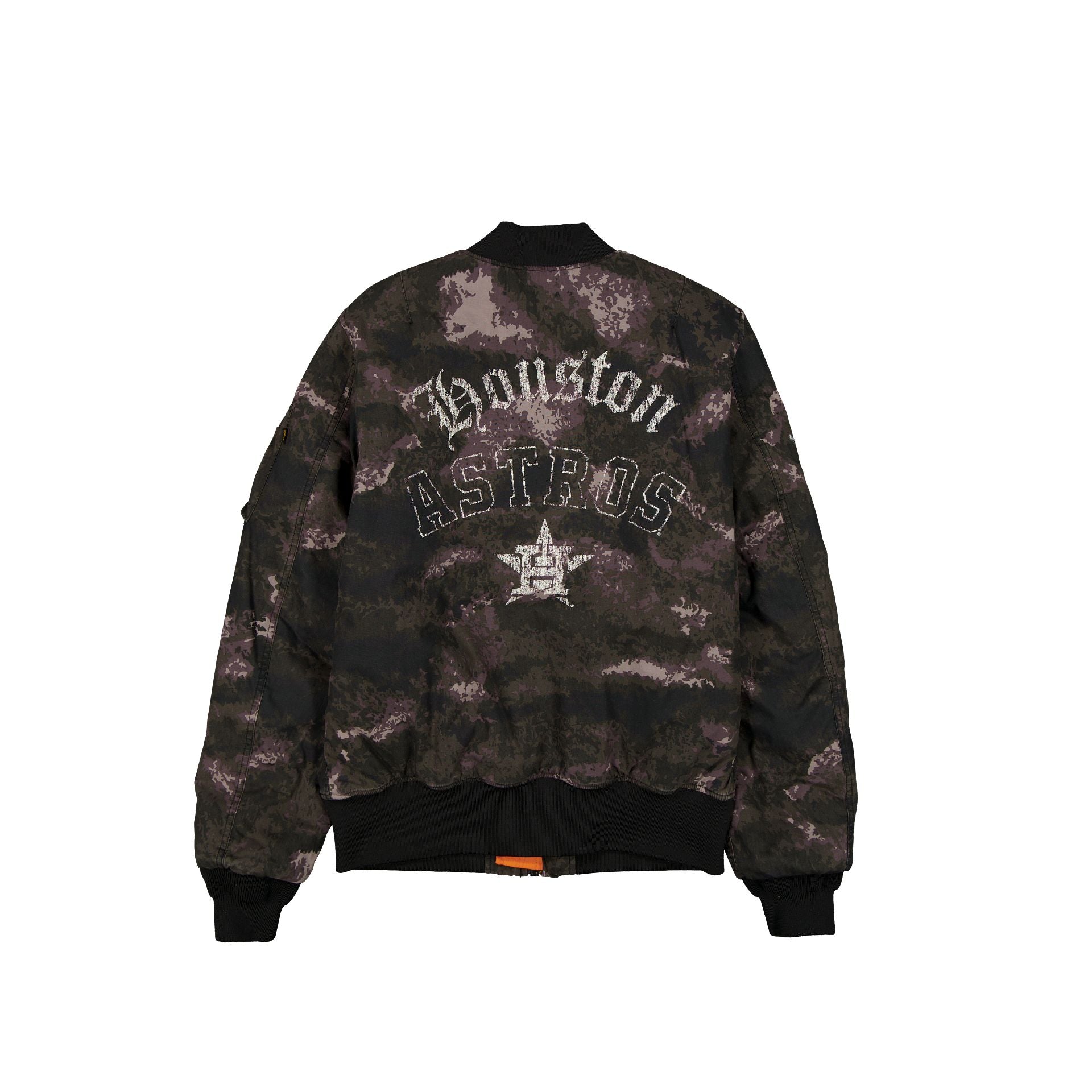 Alpha Industries x Houston Astros Black Camo MA-1 Bomber