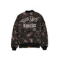 Alpha Industries x New York Knicks Black Camo MA-1 Bomber Jacket