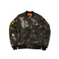 Alpha Industries x Pittsburgh Steelers Black Camo MA-1 Bomber Jacket