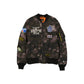 Alpha Industries x Toronto Maple Leafs Black Camo MA-1 Bomber Jacket