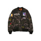 Alpha Industries x New York Rangers Black Camo MA-1 Bomber Jacket