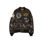 Alpha Industries x Boston Bruins Black Camo MA-1 Bomber Jacket