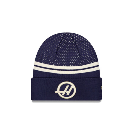 MoneyGram Haas F1 Team Light Navy Cuff Knit Beanie