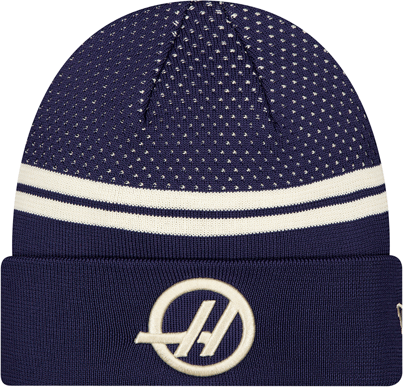 TGR Haas F1 Team Light Navy Cuff Knit Beanie