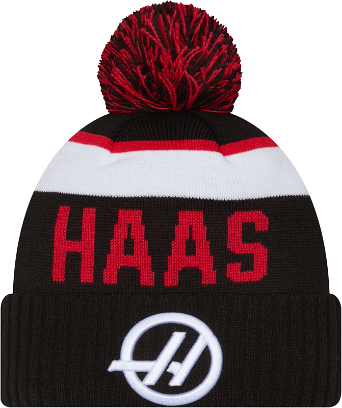 TGR Haas F1 Team Sport Pom Knit Hat
