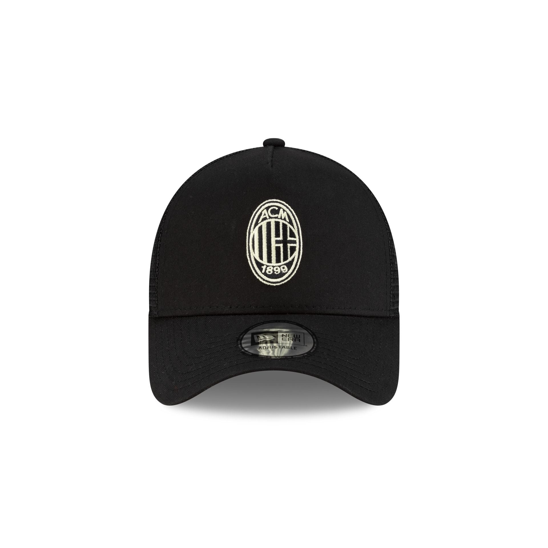 AC Milan Black 9FORTY A-Frame Trucker Hat