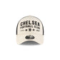 Chelsea FC Light Cream 9FORTY A-Frame Trucker Hat