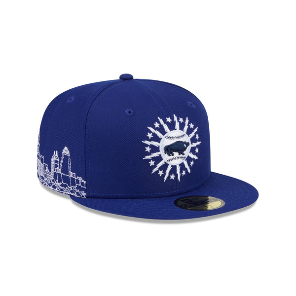 【AILES JAPAN】59FIFTY Buffalo Bisons Buffalo Bisons Theme Night Blue 59FIFTY Fitted Hat – New Era Cap