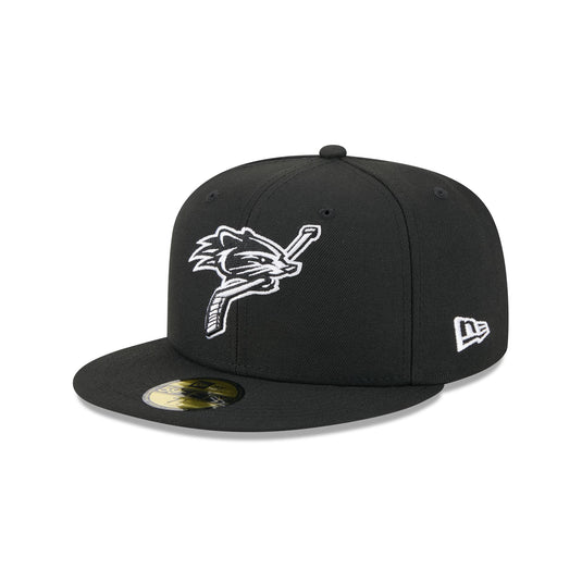 New Hampshire Fisher Cats Theme Night Black 59FIFTY Fitted Hat - New Era Cap