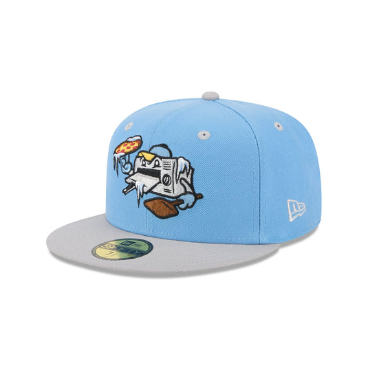 Wisconsin Timber Rattlers Theme Night Light Blue 59FIFTY Fitted Hat - New Era Cap