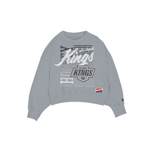Los Angeles Kings Throwback Women's Washed Crewneck - New Era Cap