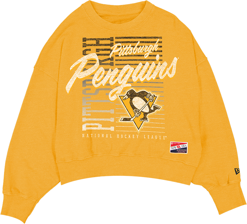 Pittsburgh Penguins Throwback Women's Washed Crewneck