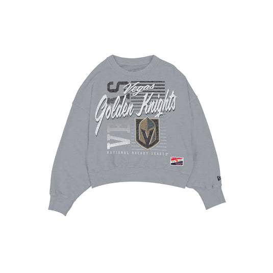 Vegas Golden Knights Throwback Women's Washed Crewneck - New Era Cap
