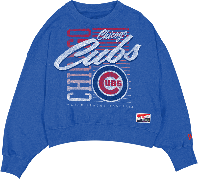 Chicago Cubs Throwback Women's Washed Crewneck