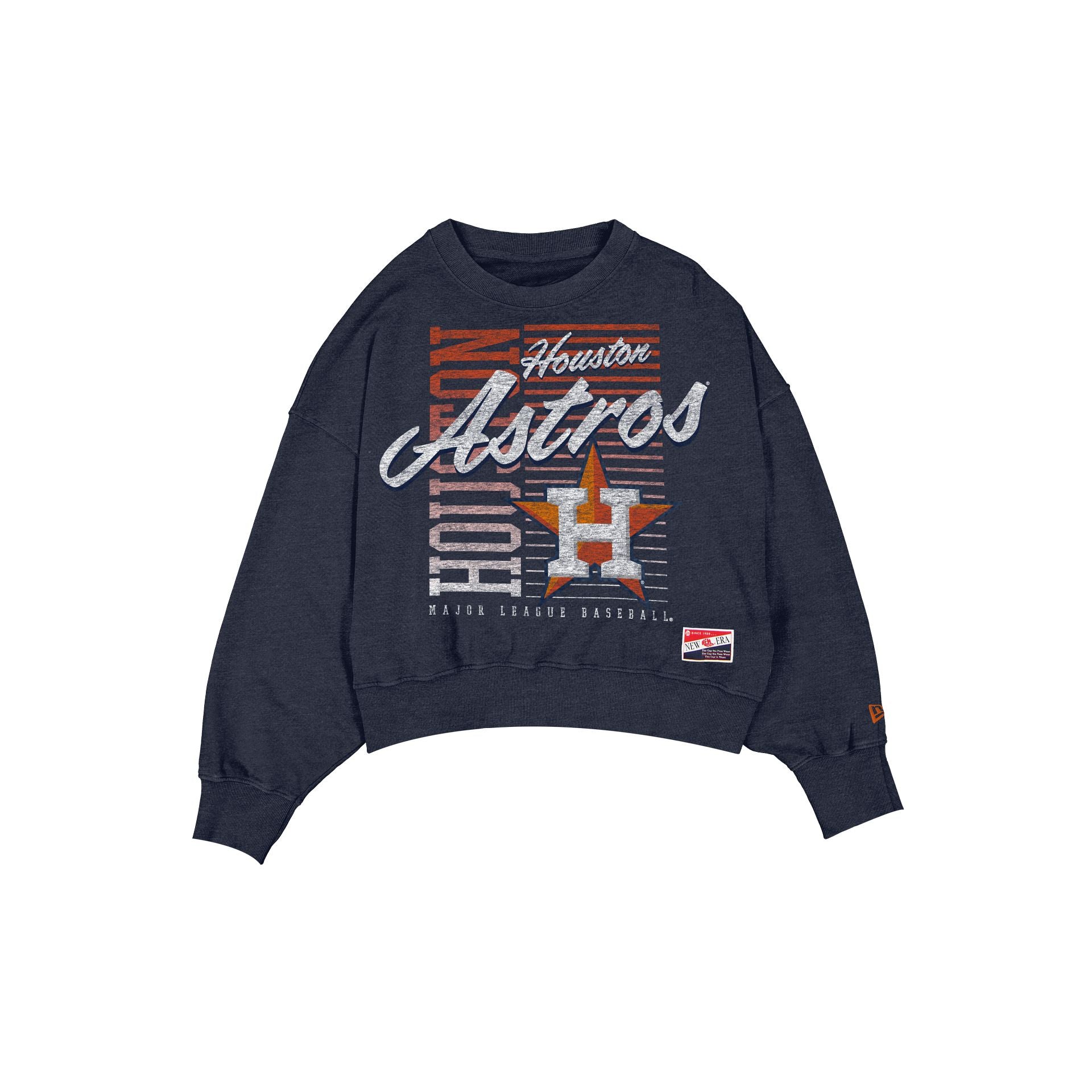 Houston Astros Throwback Women's Washed Crewneck