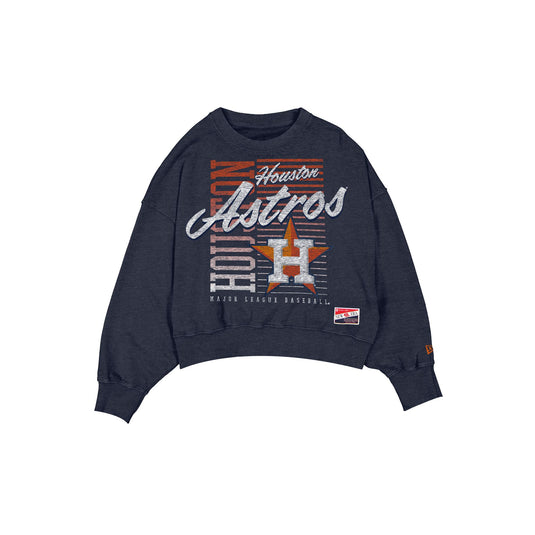 Houston Astros Throwback Women's Washed Crewneck - New Era Cap