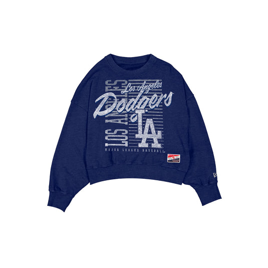Los Angeles Dodgers Throwback Women's Washed Crewneck - New Era Cap