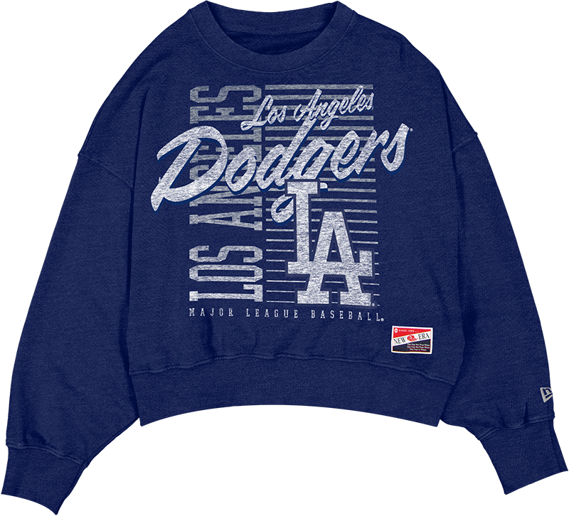 Los Angeles Dodgers Throwback Women's Washed Crewneck