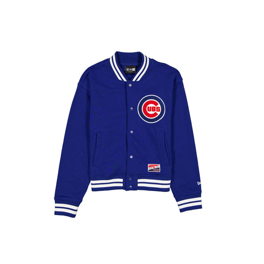 Chicago Cubs Throwback Women's Snap Front Jacket - New Era Cap