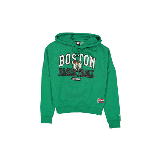 Boston Celtics Throwback Women's Glitter Hoodie - New Era Cap