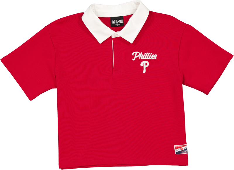 Philadelphia Phillies Throwback Women's Cropped Polo
