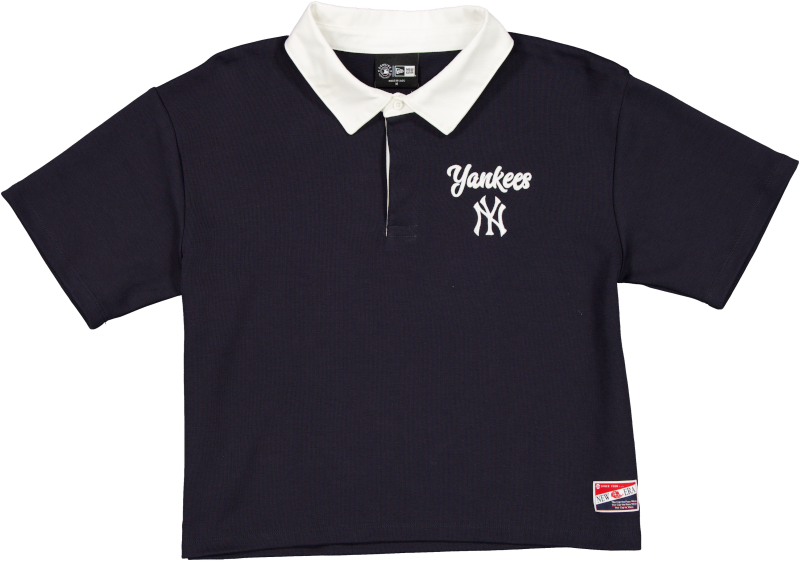 New York Yankees Throwback Women's Cropped Polo