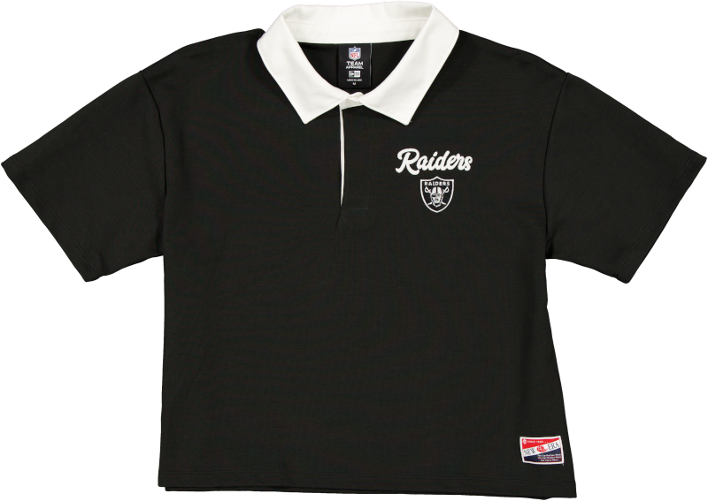 Las Vegas Raiders Throwback Women's Cropped Polo