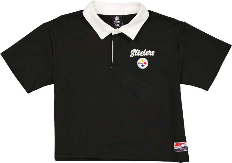 Pittsburgh Steelers Throwback Women's Cropped Polo