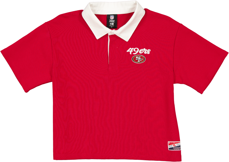 San Francisco 49ers Throwback Women's Cropped Polo