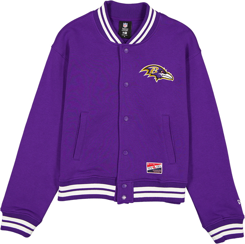 Baltimore Ravens Throwback Women's Snap Front Jacket