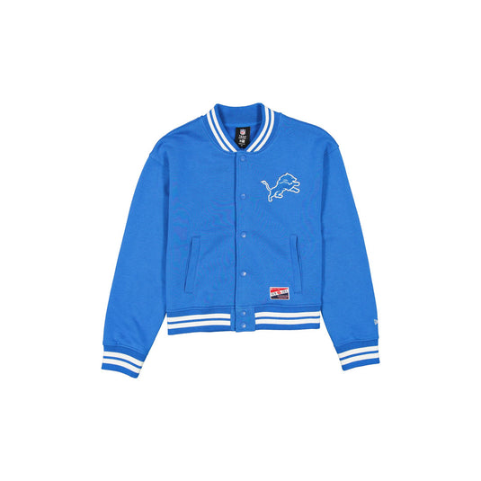 Detroit Lions Throwback Women's Snap Front Jacket - New Era Cap