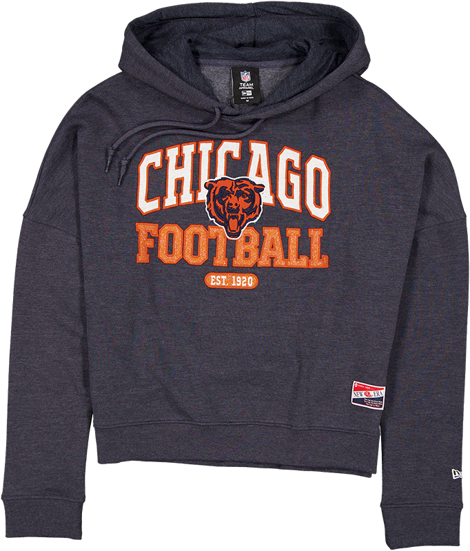 Chicago Bears Throwback Women's Glitter Hoodie