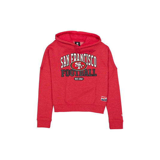 San Francisco 49ers Throwback Women's Glitter Hoodie - New Era Cap