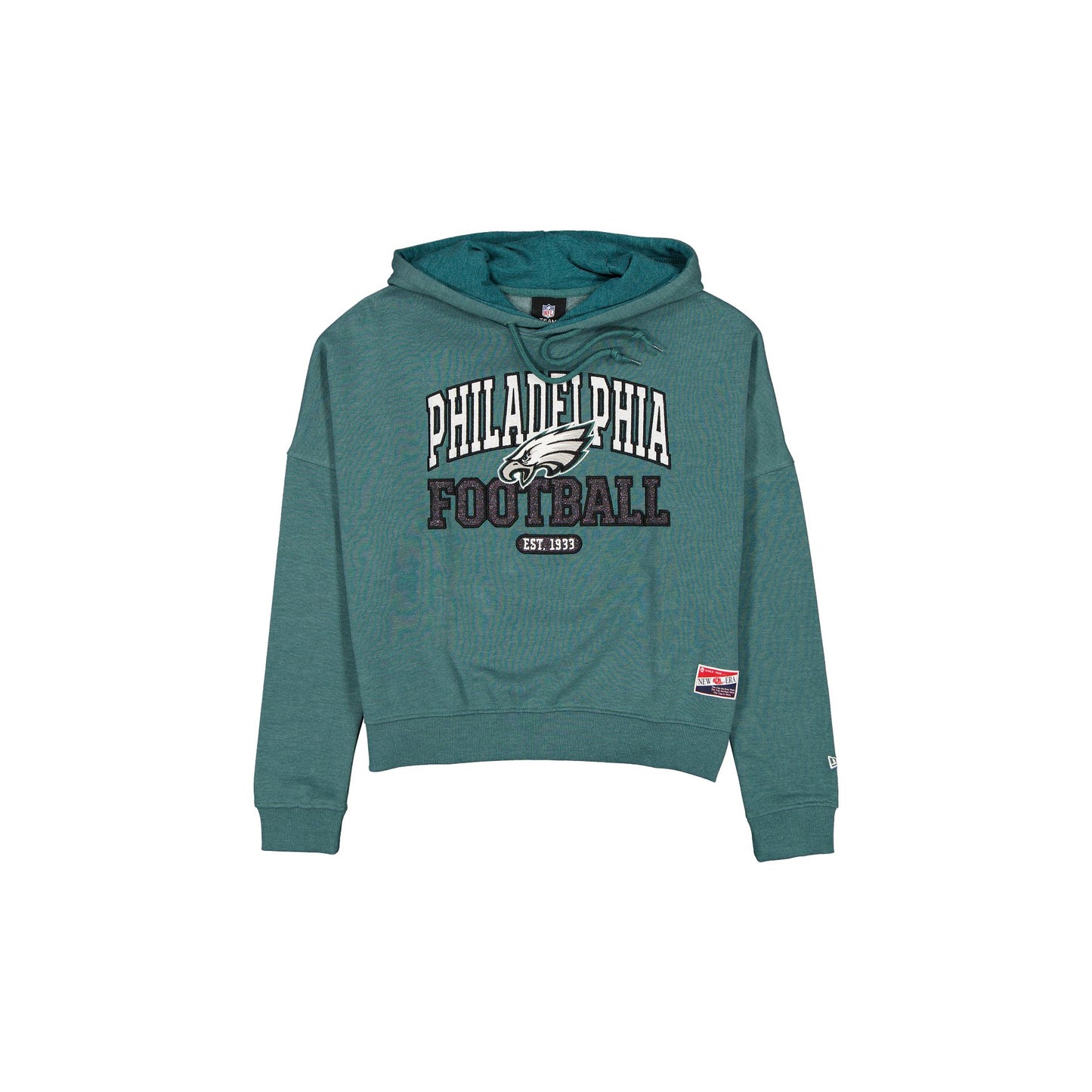 Philadelphia Eagles Throwback Women's Glitter Hoodie
