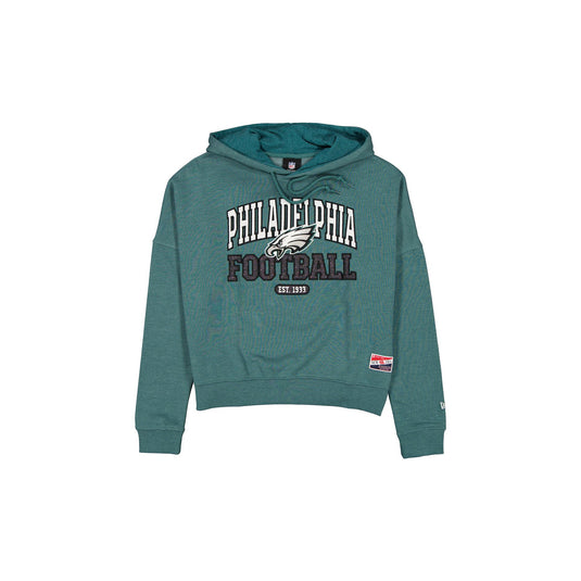 Philadelphia Eagles Throwback Women's Glitter Hoodie - New Era Cap