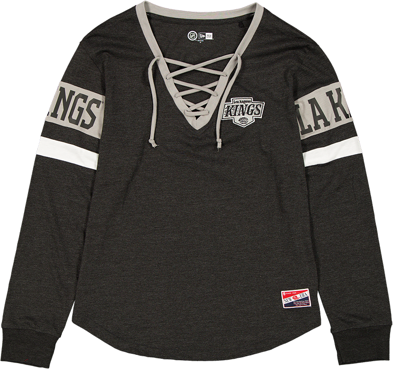 Los Angeles Kings Throwback Women's V-Neck Long-Sleeve T-Shirt