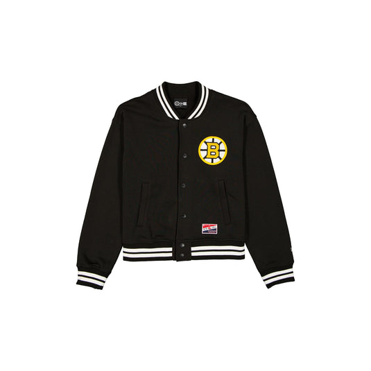 Boston Bruins Throwback Women's Snap Front Jacket - New Era Cap