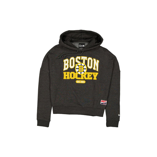 Boston Bruins Throwback Women's Glitter Hoodie - New Era Cap
