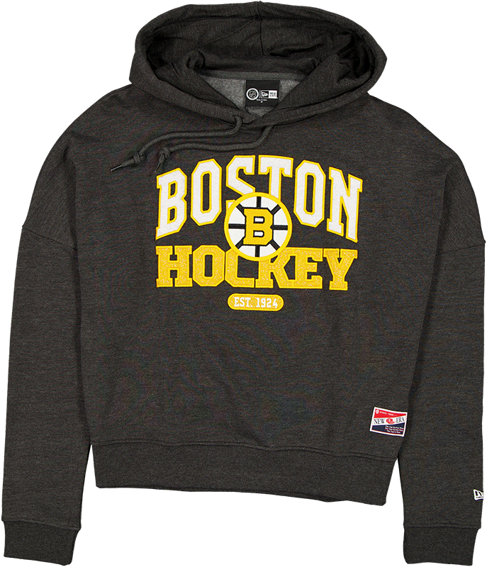 Boston Bruins Throwback Women's Glitter Hoodie