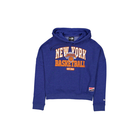 New York Knicks Throwback Women's Glitter Hoodie - New Era Cap