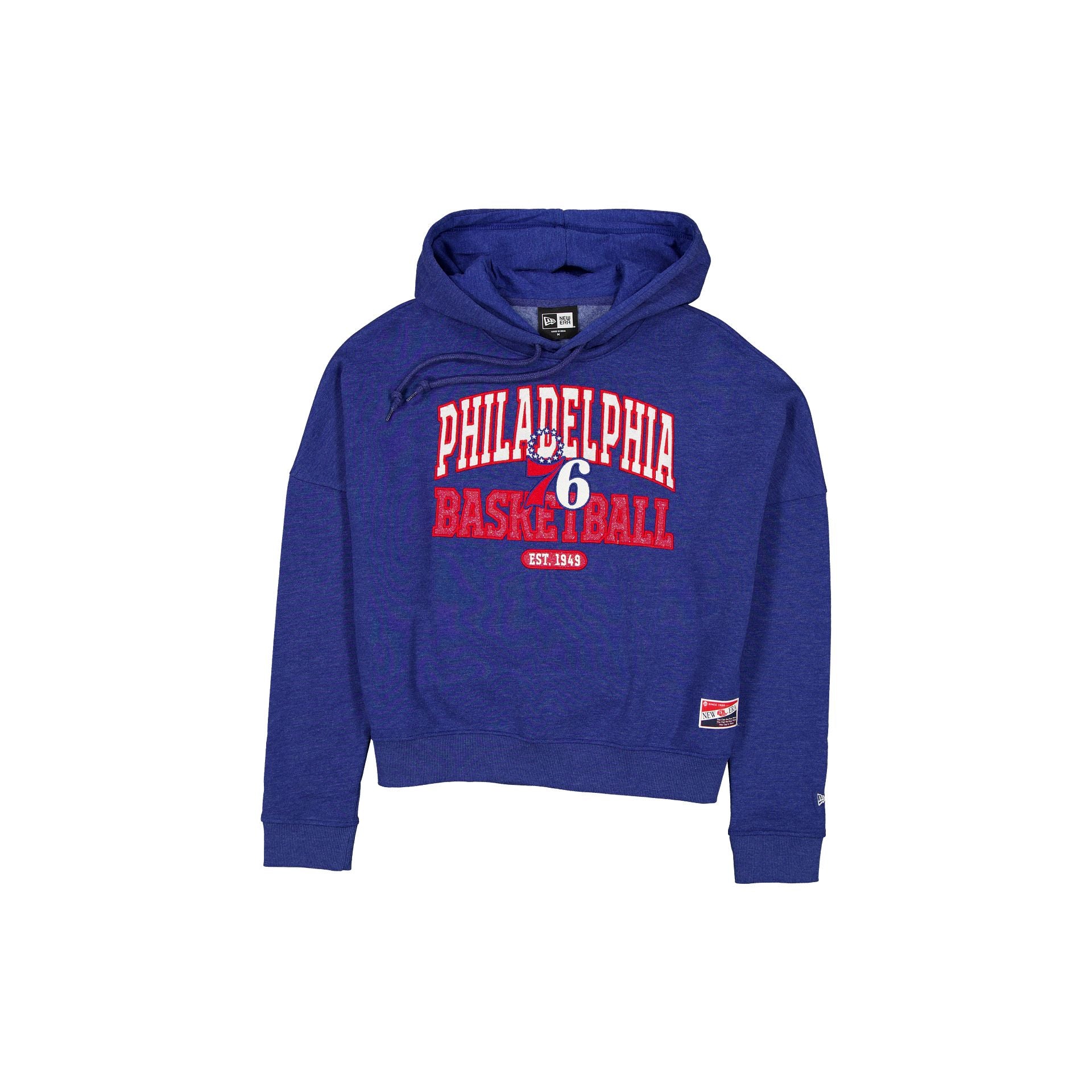 Philadelphia 76ers Throwback Women's Glitter Hoodie