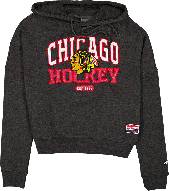 Chicago Blackhawks Throwback Women's Glitter Hoodie