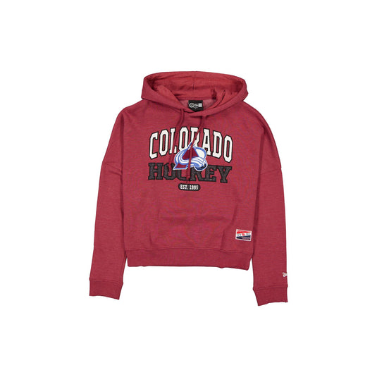 Colorado Avalanche Throwback Women's Glitter Hoodie - New Era Cap