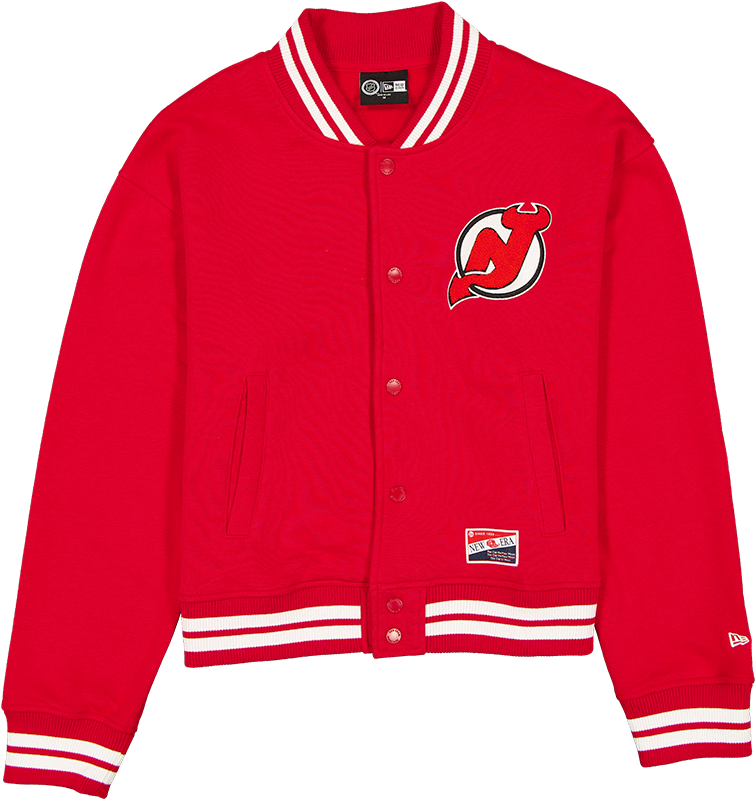 New Jersey Devils Throwback Women's Snap Front Jacket