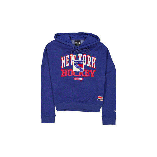 New York Rangers Throwback Women's Glitter Hoodie - New Era Cap