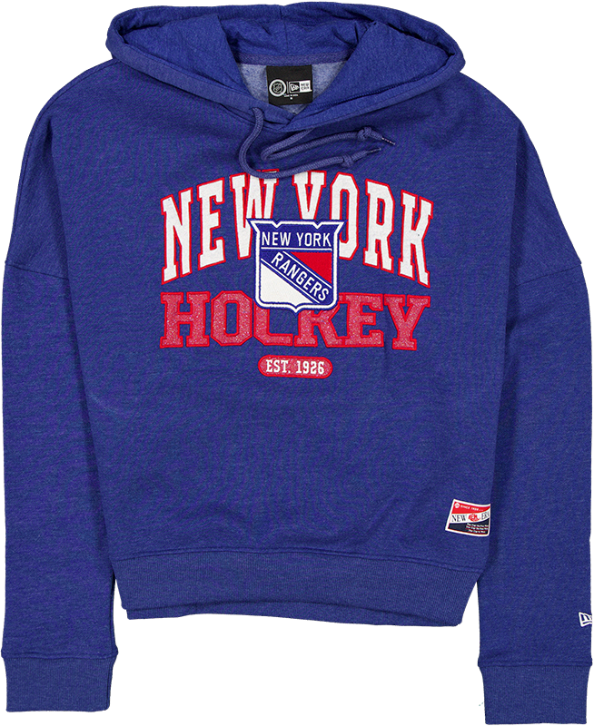 New York Rangers Throwback Women's Glitter Hoodie